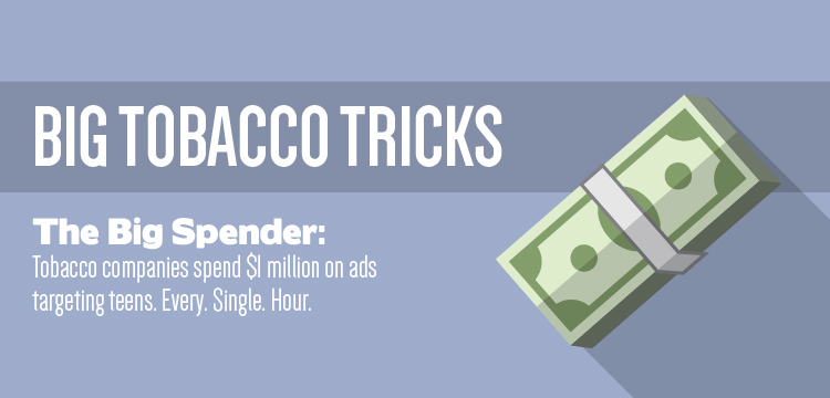 Tobacco companies spend $1 million on ads targeting teens - every single hour