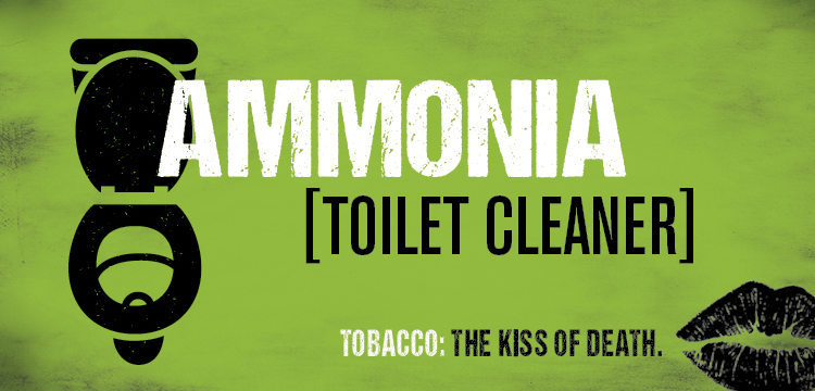 Cigarette smoke contains the same chemical that's in toilet cleaner