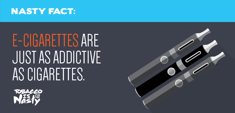 E-cigarettes are just as addictive as cigarettes