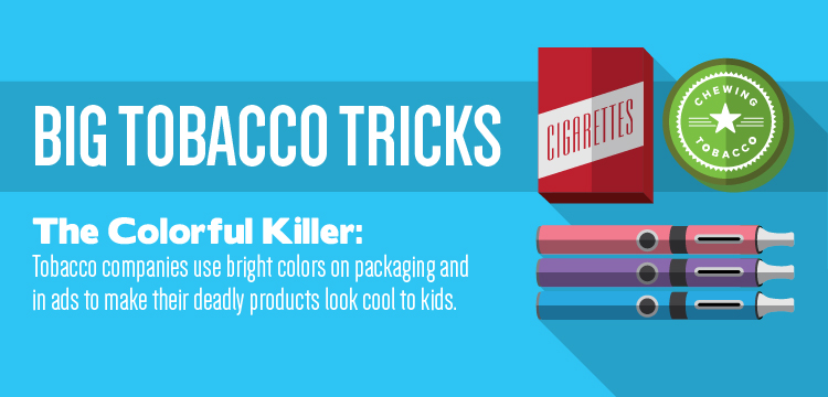 Tobacco companies use colors to make deadly products appeal to kids